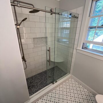 New bathroom shower